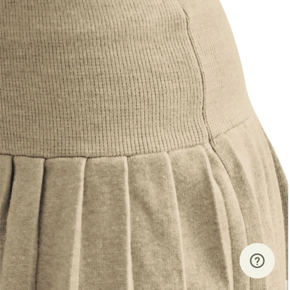 Meshki Beverly Knit Pleated Mini Skirt - Oak - Picture 4 of 7